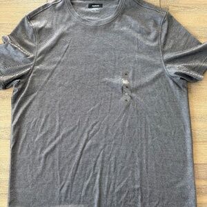 Alfani Black and White Speckle Stretch T-shirt